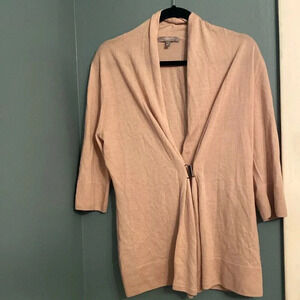 Neiman Marcus women’s 100% cashmere pink sweater - large- buckle - sparkle